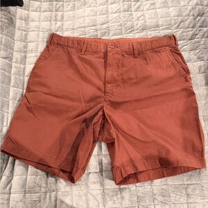 Uniqlo Men's Terracotta Flat Front Shorts